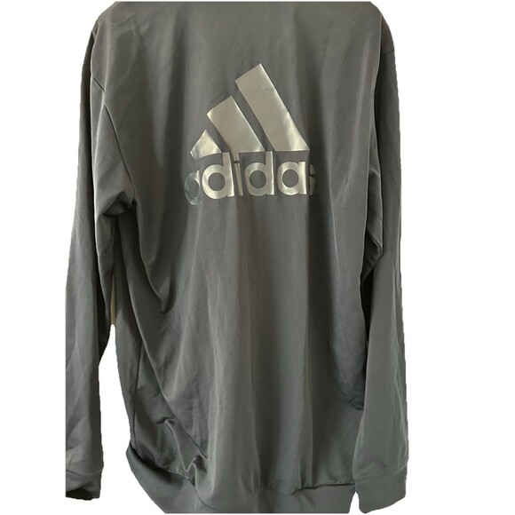 Adidas Navy Camo Tricot Zipup Jacket Large Tall - Picture 5 of 6